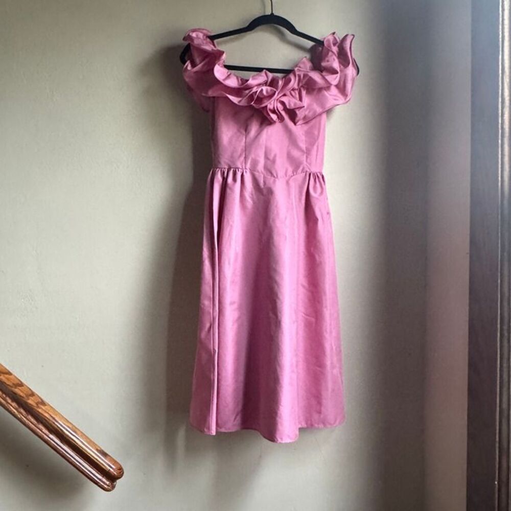 VTG 80s Ruffle Prom/Party Dress